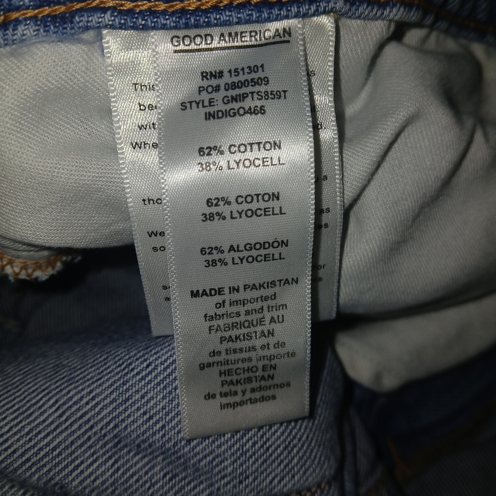 Good American Icon 90s Straight Leg Jeans 30" Inseam 26 Plus - Picture 9 of 11